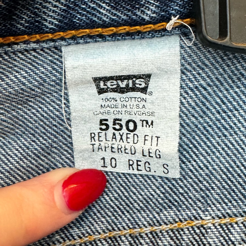 Custom Levi’s 550s Patch Jeans - Picture 7 of 7